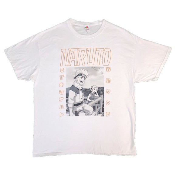 Vintage 2002 Naruto Sakura Shonen Jump Anime Shirt Mens XL Cartoon Y2k Manga - Picture 1 of 7